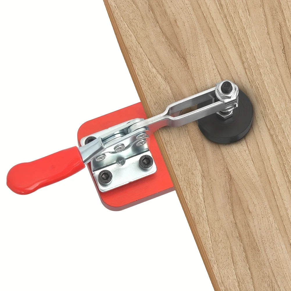 35mm Concealed Hinge Jig, Cabinet Door Hinge Hole Drilling Guide, Adjustable Woodworking Locator Tool for Precise Installation