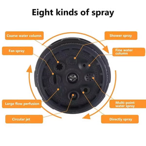 8-Pattern Garden Hose Spray Nozzle