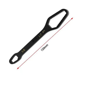 Universal Wrench 3–17mm Adjustable Spanner, Self-Tightening Multi-Function Torx Tool, Double-Head Grip Wrench for Nuts & Bolts, DIY, Automotive & Home Repairs