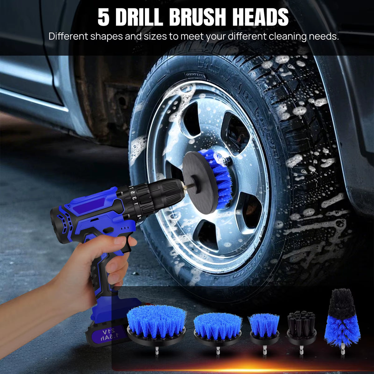 Car Cleaning Brush Kit
