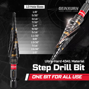 58Pcs Tools Set Packaged with Impact Screwdriver Bits,Mini Wrech,Step Drill,Socket Adapter and Bit Holder for DIY