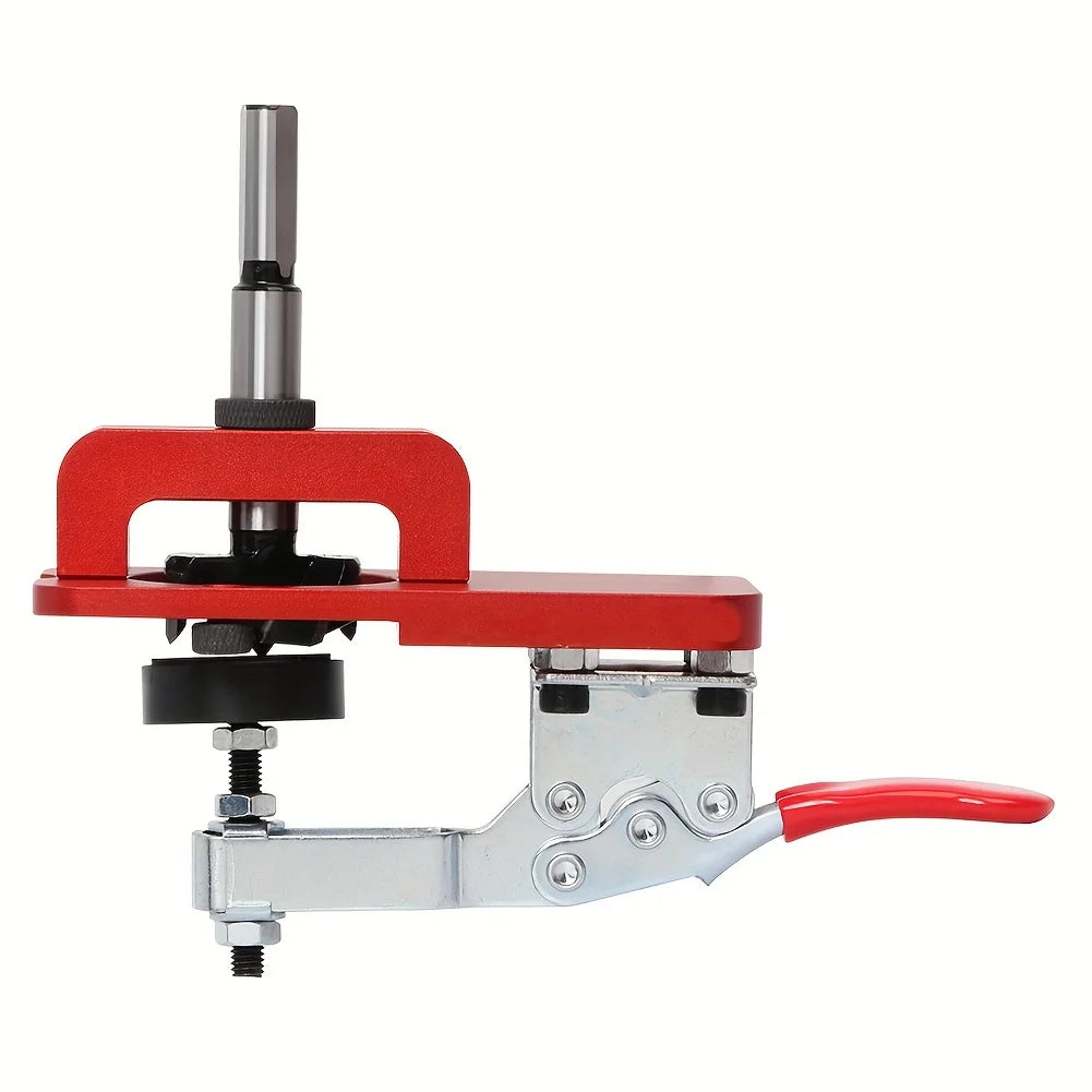 35mm Concealed Hinge Jig, Cabinet Door Hinge Hole Drilling Guide, Adjustable Woodworking Locator Tool for Precise Installation