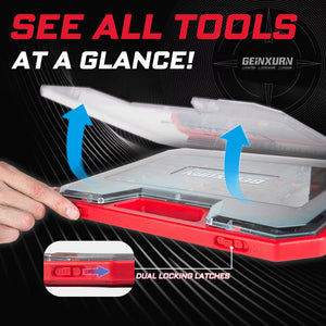 58Pcs Tools Set Packaged with Impact Screwdriver Bits,Mini Wrech,Step Drill,Socket Adapter and Bit Holder for DIY